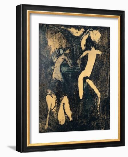 Three Nude Figures, 1910-Otto Mueller-Framed Giclee Print