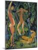 Three Nude Figures in Wood, 1911-Otto Mueller-Mounted Giclee Print