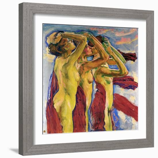 Three Nudes-Koloman Moser-Framed Giclee Print