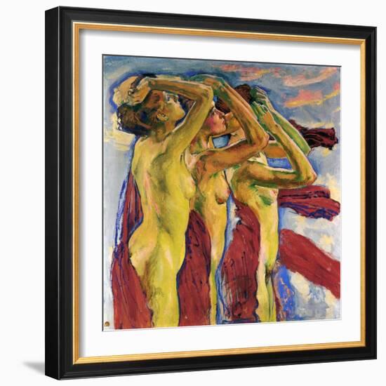 Three Nudes-Koloman Moser-Framed Giclee Print