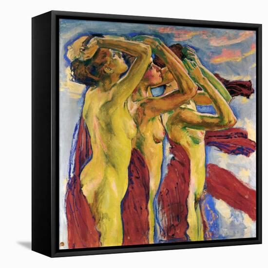 Three Nudes-Koloman Moser-Framed Premier Image Canvas