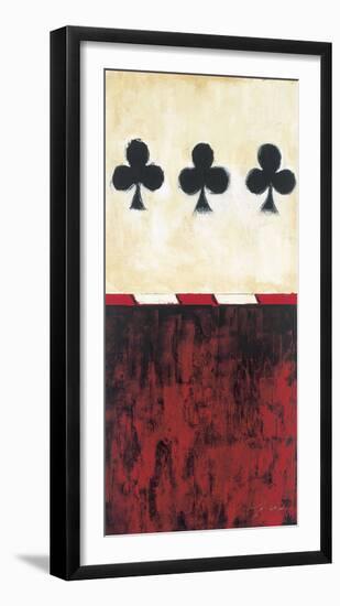 Three of Clubs-Elizabeth Jardine-Framed Giclee Print