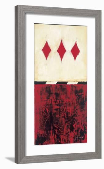 Three of Diamonds-Elizabeth Jardine-Framed Giclee Print