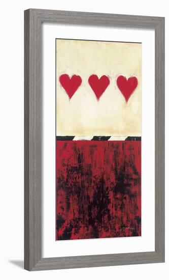 Three of Hearts-Elizabeth Jardine-Framed Giclee Print