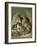 Three of Her Dogs, Dash Hector and Nero, and a Lory-null-Framed Photographic Print