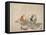 Three Old Men Drinking, C.1844-53-K?sh?-Framed Premier Image Canvas