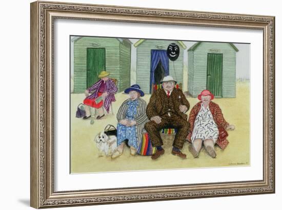 Three on a Beach-Gillian Lawson-Framed Giclee Print