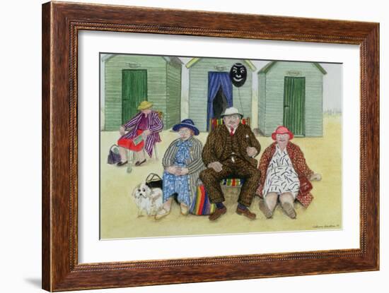 Three on a Beach-Gillian Lawson-Framed Giclee Print