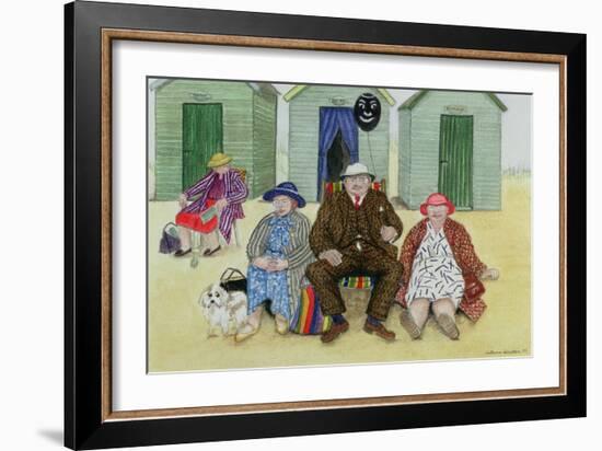 Three on a Beach-Gillian Lawson-Framed Giclee Print