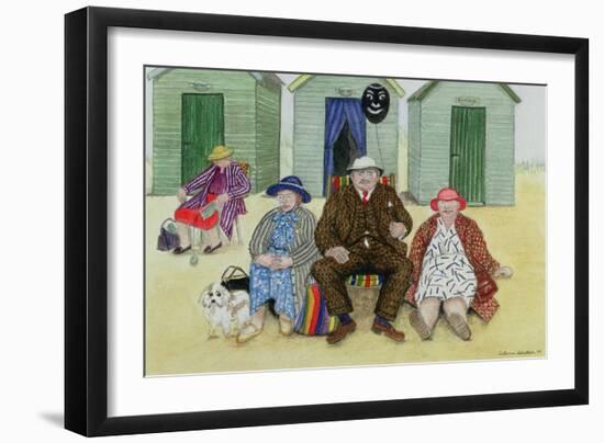 Three on a Beach-Gillian Lawson-Framed Giclee Print