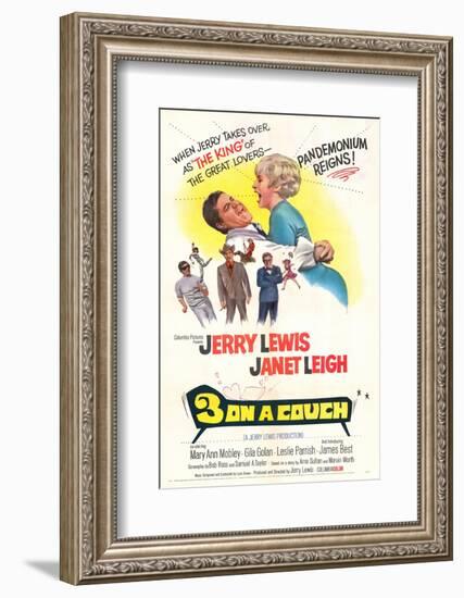 Three on a Couch - Movie Poster Reproduction-null-Framed Photo