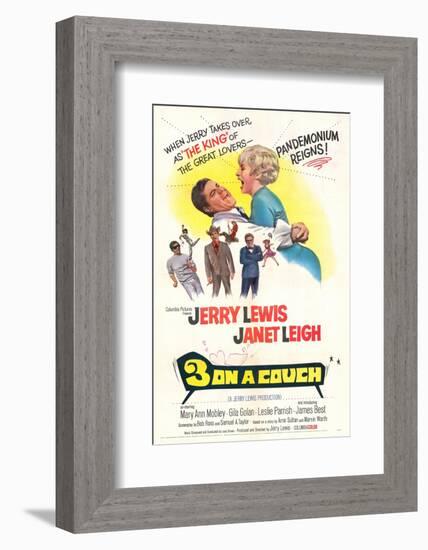 Three on a Couch - Movie Poster Reproduction-null-Framed Photo