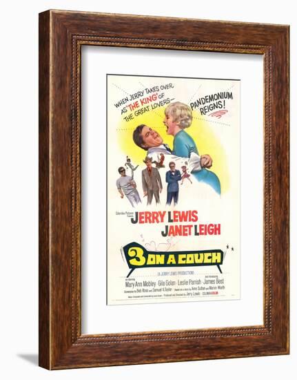 Three on a Couch - Movie Poster Reproduction-null-Framed Photo