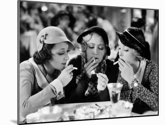 Three On A Match, Ann Dvorak, Joan Blondell, Bette Davis, 1932-null-Mounted Photo