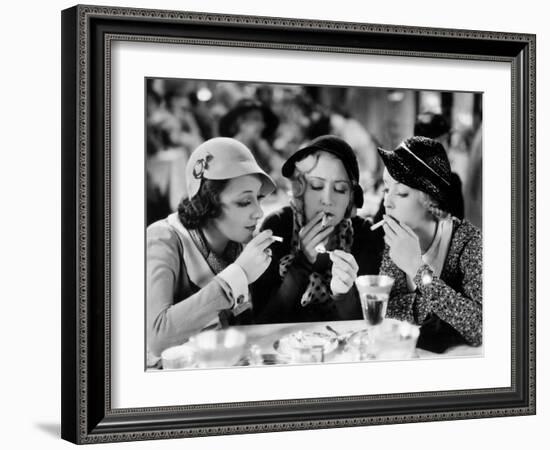 Three On A Match, Ann Dvorak, Joan Blondell, Bette Davis, 1932-null-Framed Photo