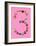 Three On Pink-null-Framed Art Print