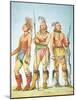 Three Osage Braves, 1841-George Catlin-Mounted Giclee Print