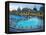 Three Outdoor Naturally Heated Pools and Several Indoor Pools at Szechenyi Baths, Budapest, Hungary-David Greedy-Framed Premier Image Canvas