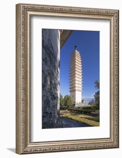 Three Pagodas, Dali, Yunnan, China, Asia-Ian Trower-Framed Photographic Print