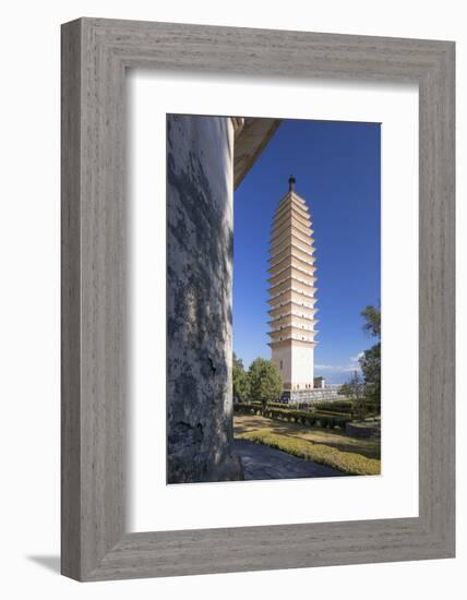 Three Pagodas, Dali, Yunnan, China, Asia-Ian Trower-Framed Photographic Print