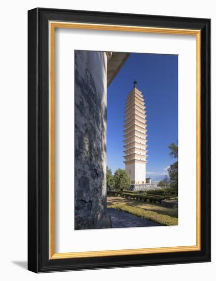 Three Pagodas, Dali, Yunnan, China, Asia-Ian Trower-Framed Photographic Print