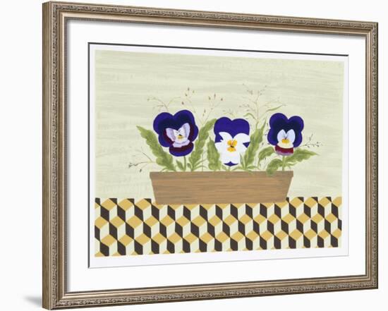 Three Pansies-Mary Faulconer-Framed Limited Edition
