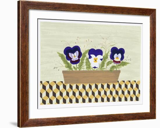Three Pansies-Mary Faulconer-Framed Limited Edition