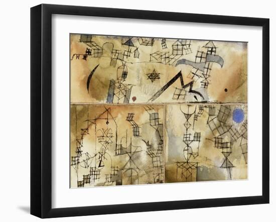 Three-Part Composition-Paul Klee-Framed Giclee Print