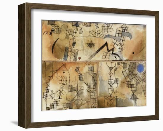 Three-Part Composition-Paul Klee-Framed Giclee Print