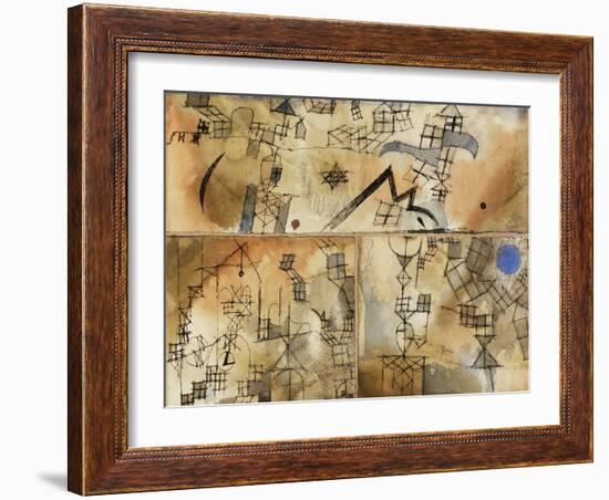 Three-Part Composition-Paul Klee-Framed Giclee Print