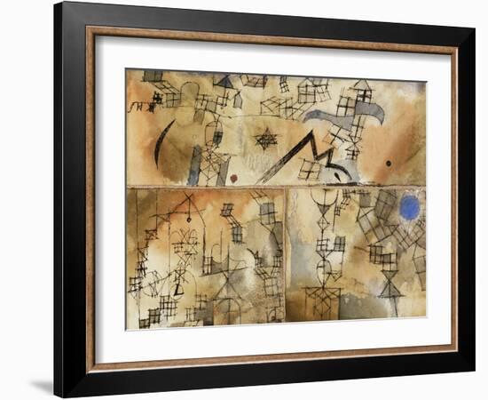 Three-Part Composition-Paul Klee-Framed Giclee Print