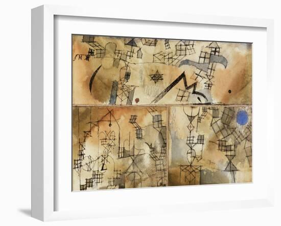 Three-Part Composition-Paul Klee-Framed Giclee Print