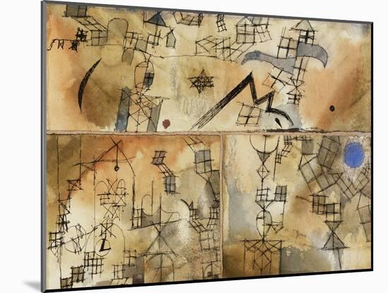 Three-Part Composition-Paul Klee-Mounted Giclee Print