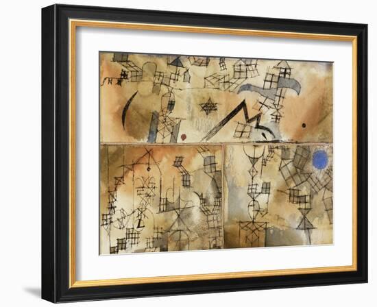 Three-Part Composition-Paul Klee-Framed Giclee Print