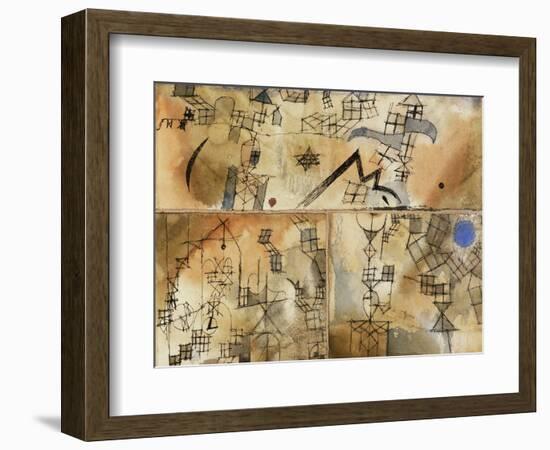 Three-Part Composition-Paul Klee-Framed Giclee Print