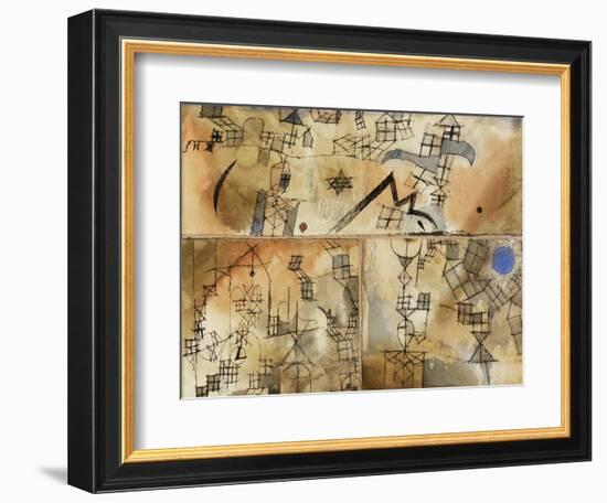 Three-Part Composition-Paul Klee-Framed Giclee Print