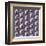 Three Part Tumbling Blocks (Purple)-Susan Clickner-Framed Giclee Print