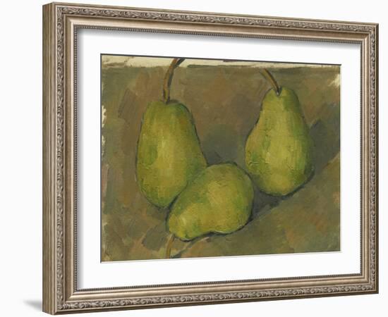 Three Pears, 1878-9-Paul Cezanne-Framed Giclee Print