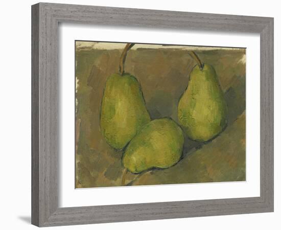 Three Pears, 1878-9-Paul Cezanne-Framed Giclee Print