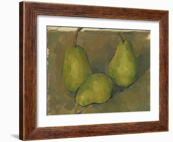 Three Pears, 1878-9-Paul Cezanne-Framed Giclee Print