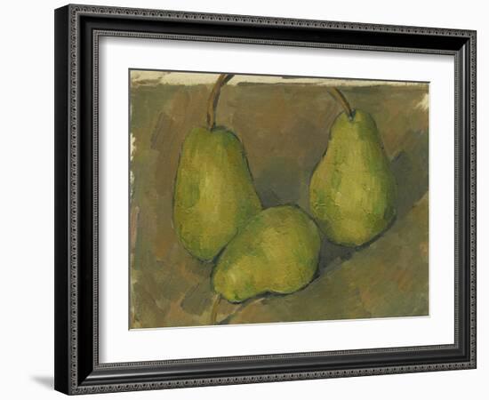 Three Pears, 1878-9-Paul Cezanne-Framed Giclee Print