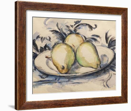 Three Pears, 1888-90-Paul Cézanne-Framed Art Print