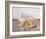 Three Pears on a Plate-Arthur Easton-Framed Art Print