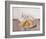 Three Pears on a Plate-Arthur Easton-Framed Art Print