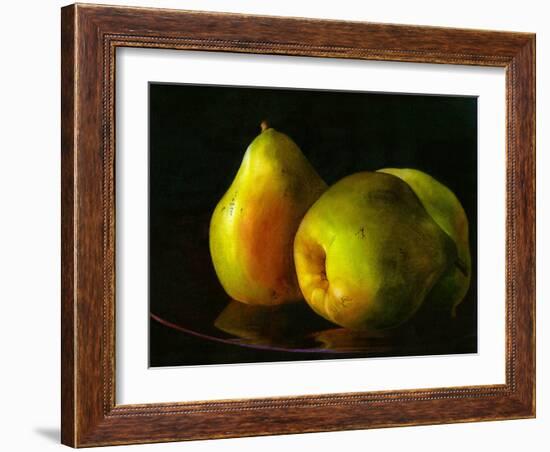 Three Pears-Terri Hill-Framed Giclee Print