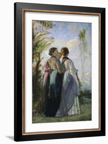 Three Peasant Women, 1875-Cristiano Banti-Framed Giclee Print