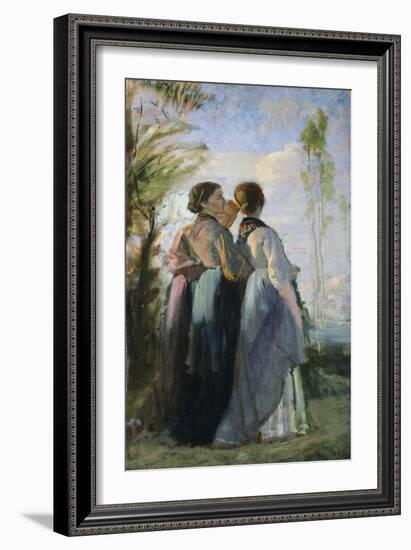 Three Peasant Women, 1875-Cristiano Banti-Framed Giclee Print