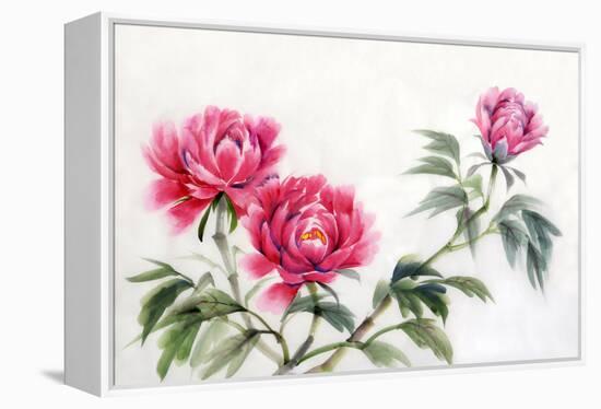 Three Peonies-Surovtseva-Framed Stretched Canvas