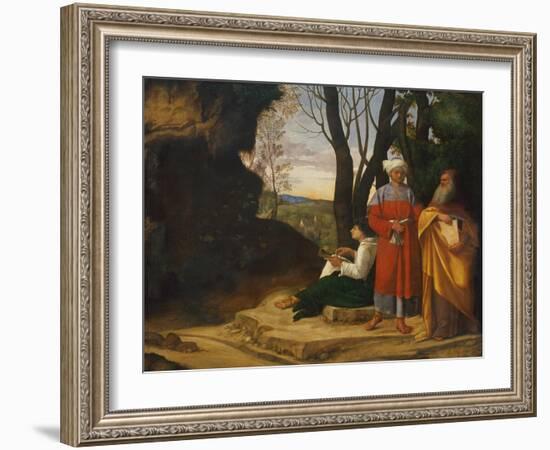 Three Philosophers, 1508-1509-Giorgione-Framed Giclee Print