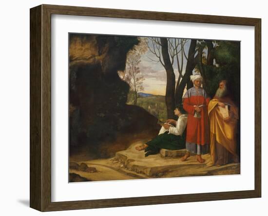 Three Philosophers, 1508-1509-Giorgione-Framed Giclee Print